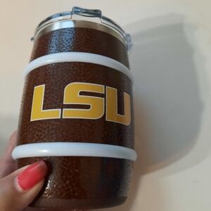 NEW LSU Brown and Yellow Insulated Football Tumbler Mug